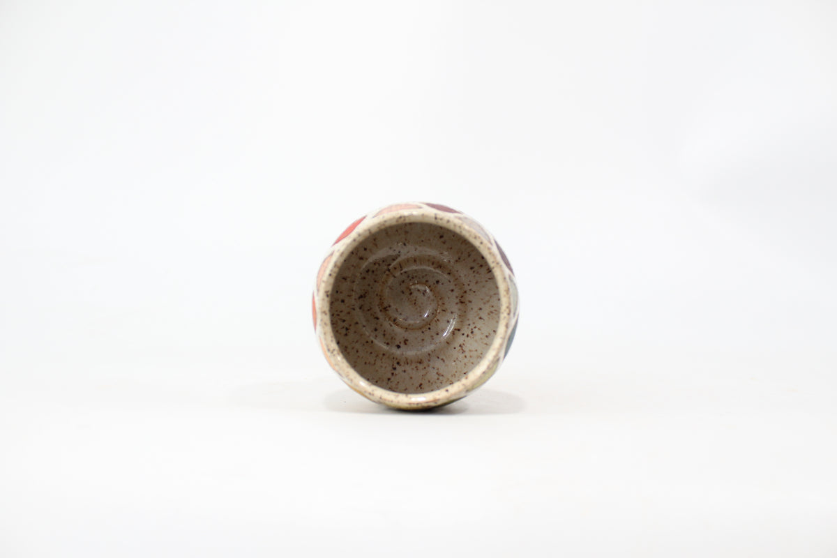 058. Rainbow Triangles Cup (no handle) - 10oz.