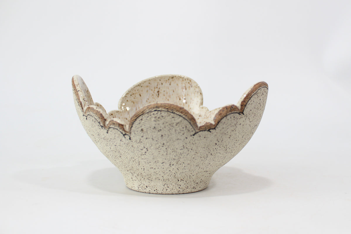 072. Medium Textured Cloud Bowl - approx. 4.25" x 6.5"